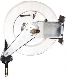 OPEN OIL HOSE-REEL WITH HOSE WITH ADAPTERS ON BOTH ENDS